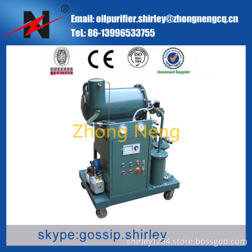 Single-Stage Vacuum Transformer Oil Purifier Machine ZY